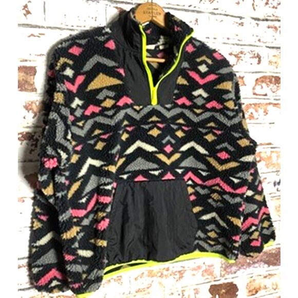 Levi's Arizona Sherpa Quarter Zip Sweatshirt - Multi-Color - Picture 5 of 11